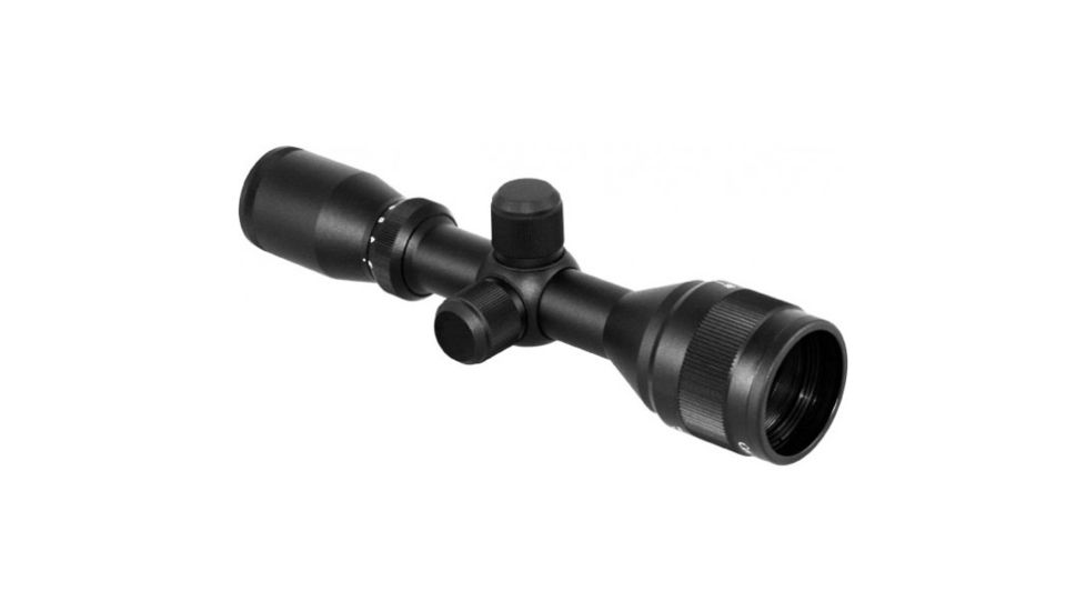 AimSports 3-9X40 Adjustable Objective Scope w/ Rings, Black JTP3940G