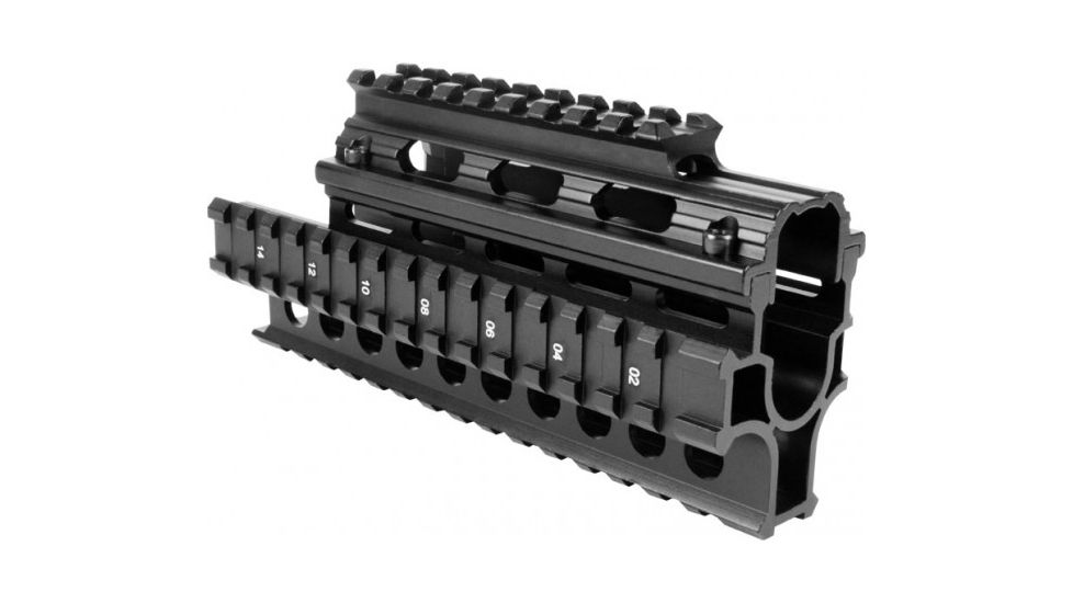 AimSports AK47/Yugo M70 Quad Rail, Black MK009Q