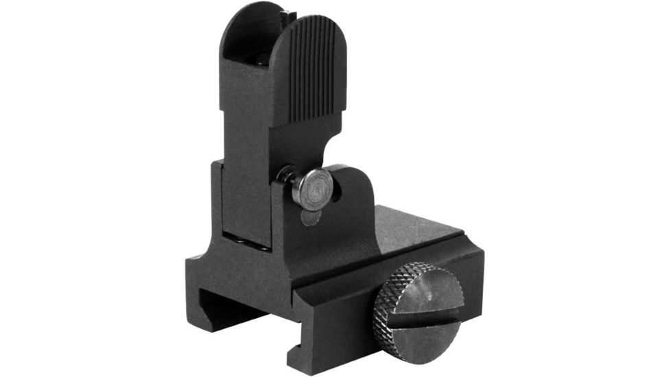 AimSports AR15/M16 A2 Front Flip-Up Sight/Gas Block, Black MT034