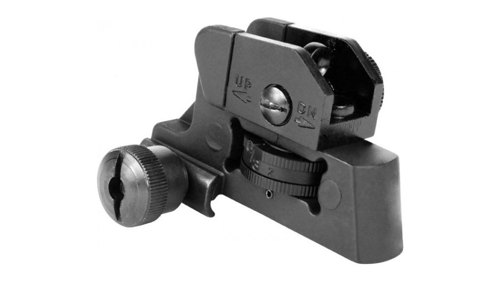 AIM Sports Inc Detachable Rear Sight, AR15/M16, Black, MT023