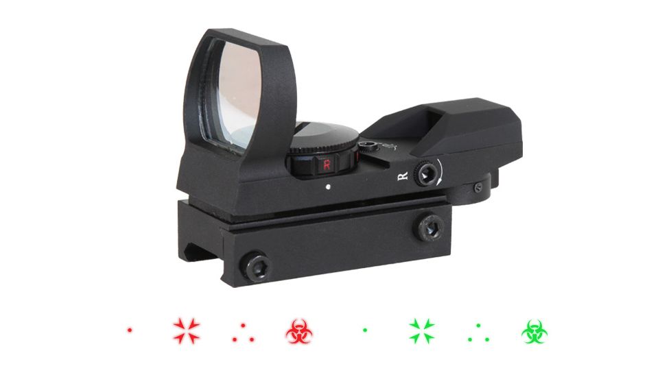 AimSports Tactical Dual Ill. 4 Reticles/Special Ops Edition, Black RT4-S01