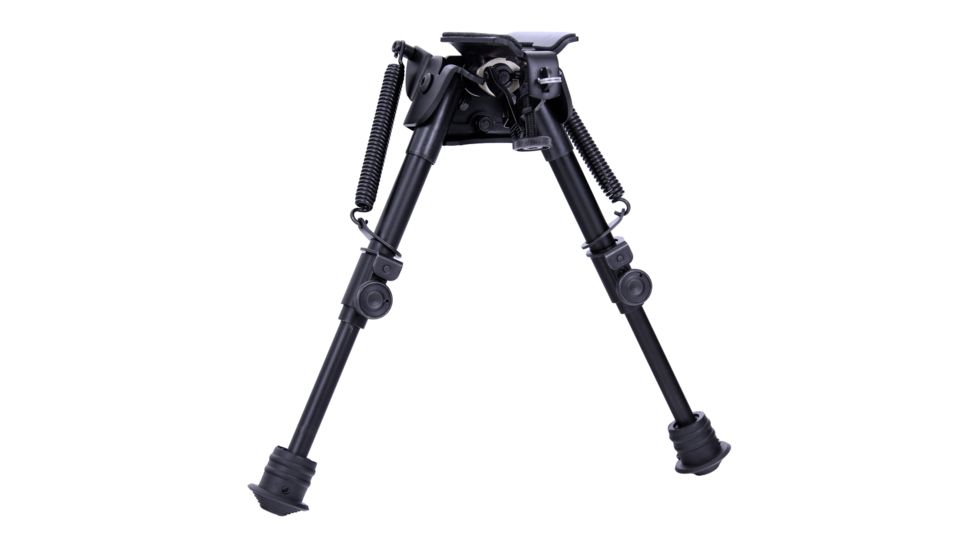 Aimtech Adjustable Heavy Duty Stud Mount Bipod, Lever Locking Pivot, Black, 6-9in AFA-10855