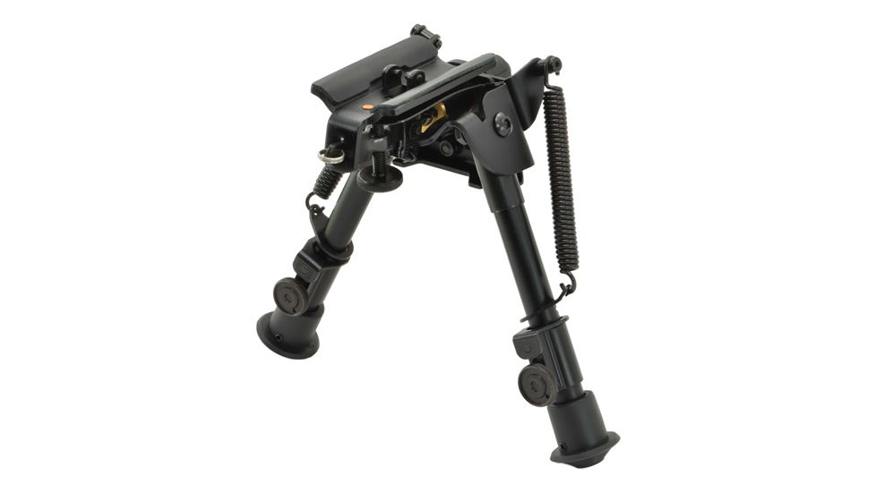Aimtech Adjustable Heavy Duty Stud Mount Bipod, Lever Locking Pivot, Black, 6-9in AFA-10855