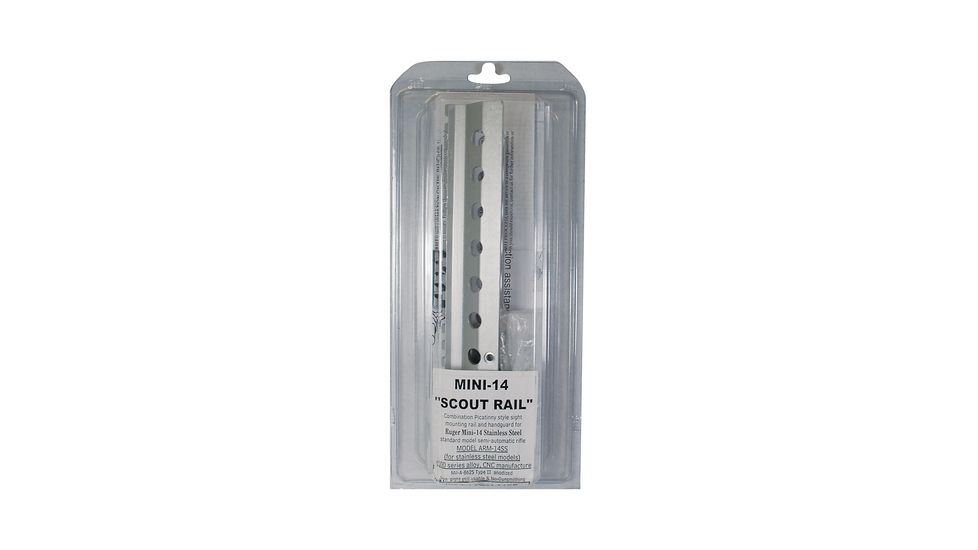 Aimtech Rifle Mount for Ruger Mini-14 Scout Rail - Silver ARM-14SS