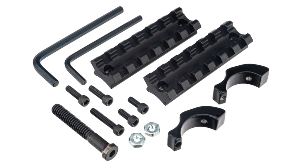 Aimtech Warhammer Tactical Full Rail Shotgun Mount, Remington 870, 20ga, Black, ASM-2TACWH