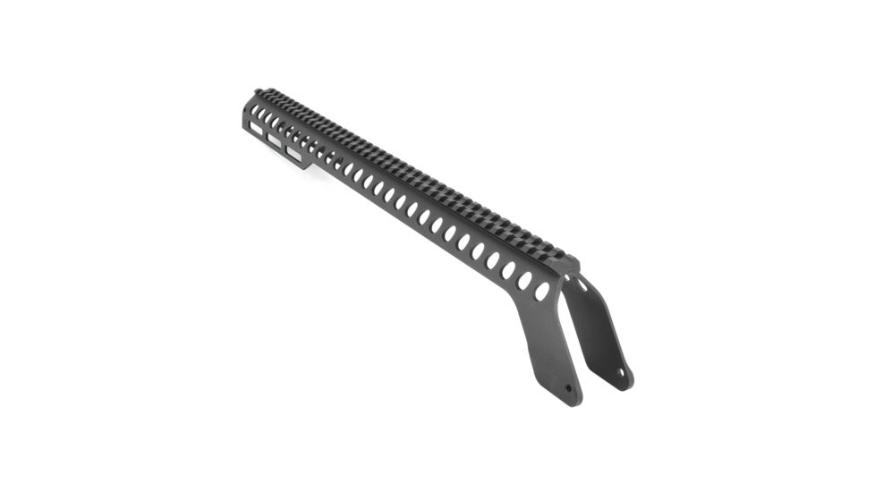Aimtech Warhammer Tactical Full Rail Shotgun Mount w/MagPul M-Lok System, Mossberg 590, 20ga, Black, ML-4SWH