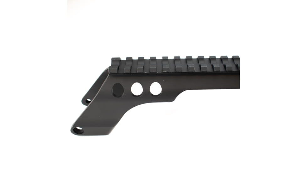 Aimtech Warhammer Tactical Full Rail Shotgun Mount w/MagPul M-Lok System, Mossberg 590, 20ga,w/Shotshell Carrier, Black, ML-4SWH 6S