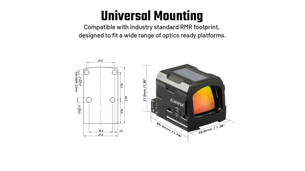 AIMWIN PE320 Enclosed Emitter Red Dot Sight