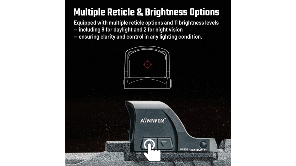 AIMWIN PN320 Red Dot Sight RMR Footprint