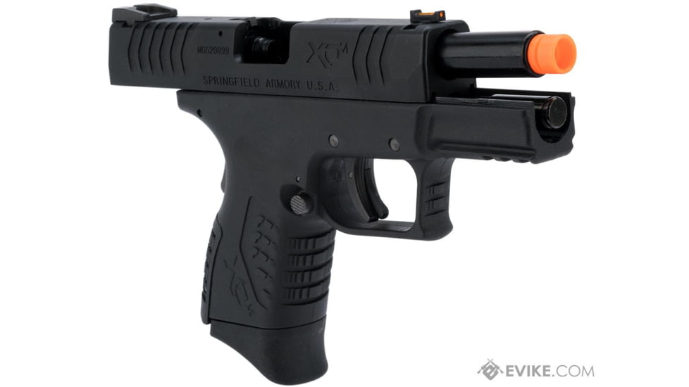 Air Venturi Springfield Armory Licensed XDM Gas Blowback Airsoft Training Pistol, 3.8 Compact, Black, SA-XDM38GBB6-B