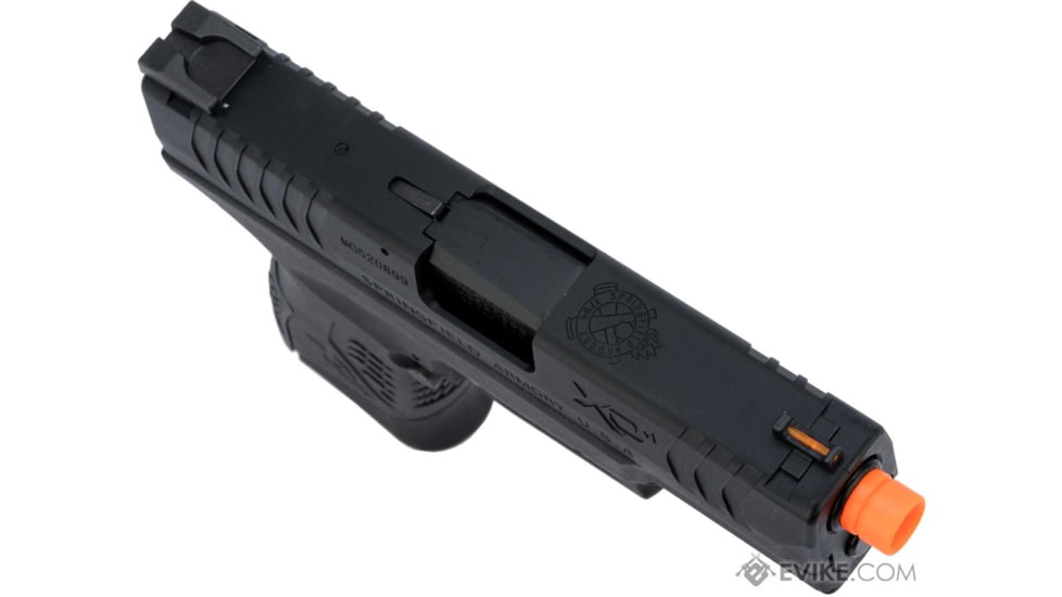 Air Venturi Springfield Armory Licensed XDM Gas Blowback Airsoft Training Pistol, 3.8 Compact, Black, SA-XDM38GBB6-B
