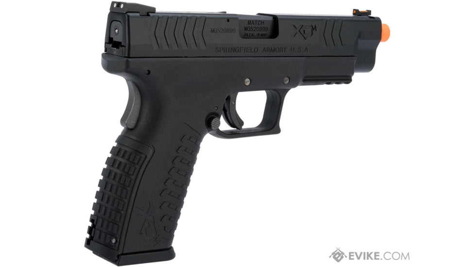 Air Venturi Springfield Armory Licensed XDM Gas Blowback Airsoft Training Pistol, 4.5 Duty, Black, SA-XDM45CBB6-B
