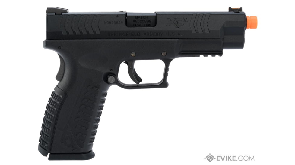 Air Venturi Springfield Armory Licensed XDM Gas Blowback Airsoft Training Pistol, 4.5 Duty, Black, SA-XDM45CBB6-B