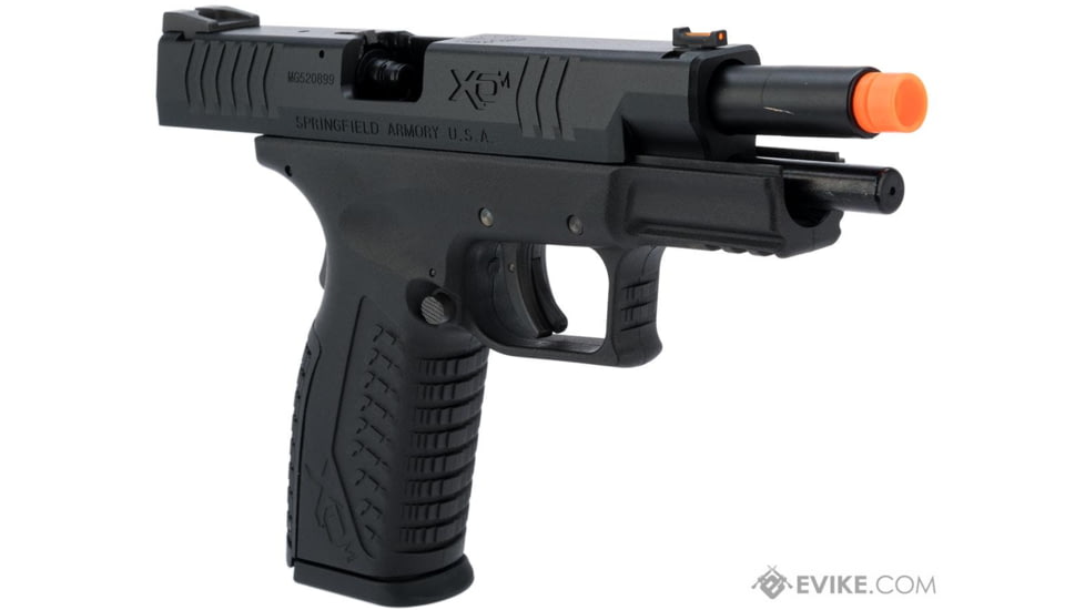 Air Venturi Springfield Armory Licensed XDM Gas Blowback Airsoft Training Pistol, 4.5 Duty, Black, SA-XDM45CBB6-B