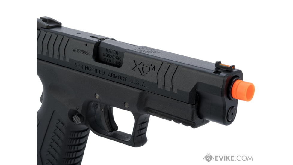 Air Venturi Springfield Armory Licensed XDM Gas Blowback Airsoft Training Pistol, 4.5 Duty, Black, SA-XDM45CBB6-B