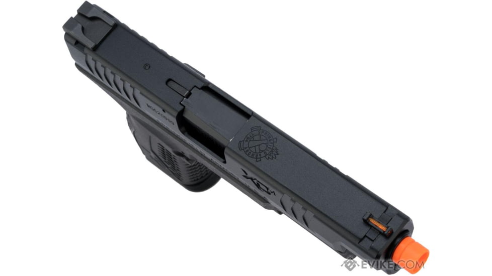 Air Venturi Springfield Armory Licensed XDM Gas Blowback Airsoft Training Pistol, 4.5 Duty, Black, SA-XDM45CBB6-B