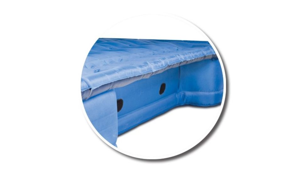 Airbedz Original Full Size 8 Foot Long Inflatable Truck Bed w/ Built-in Rechargeable Battery Air Pump, Blue, PPI 101