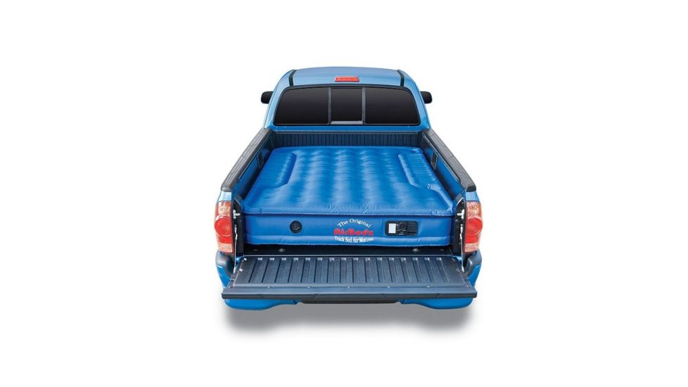 Airbedz Original Full Size 8 Foot Long Inflatable Truck Bed w/ Built-in Rechargeable Battery Air Pump, Blue, PPI 101