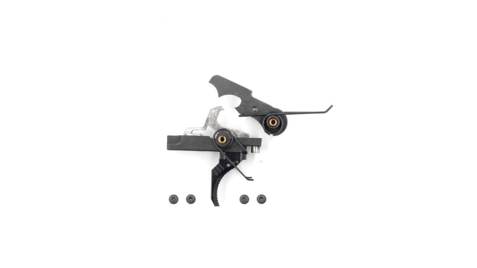 Airborne Arms Geronimo Trigger System, Compact Talon, AR-9/ AR-10/ AR-15, 3-4 lb Pull Weights, Ambidextrous, Curved, Black, Compact, ABN-AAGT-CSB1