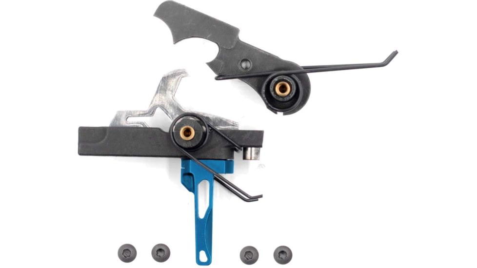 Airborne Arms Geronimo Trigger System - Straight Talon, 3-4lb, Blue, Small, AAGT-SLK1