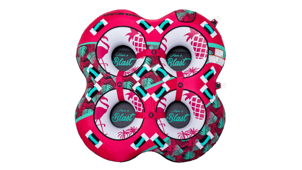 Airhead Blast Towable, 4 Rider, Maroon / Teal, AHBL-42
