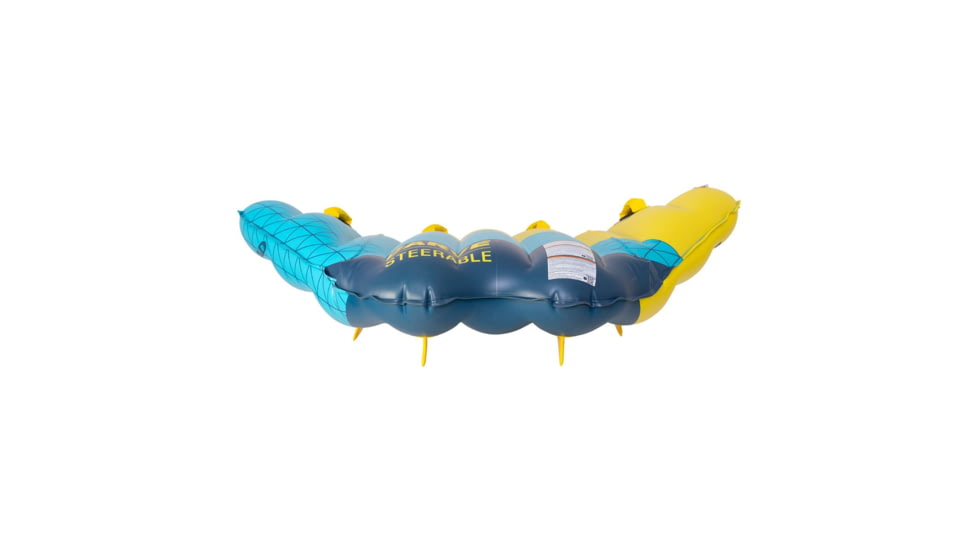 Airhead Carve Steerable Tube, 1 Rider, Blue / Yellow, AHCV-11