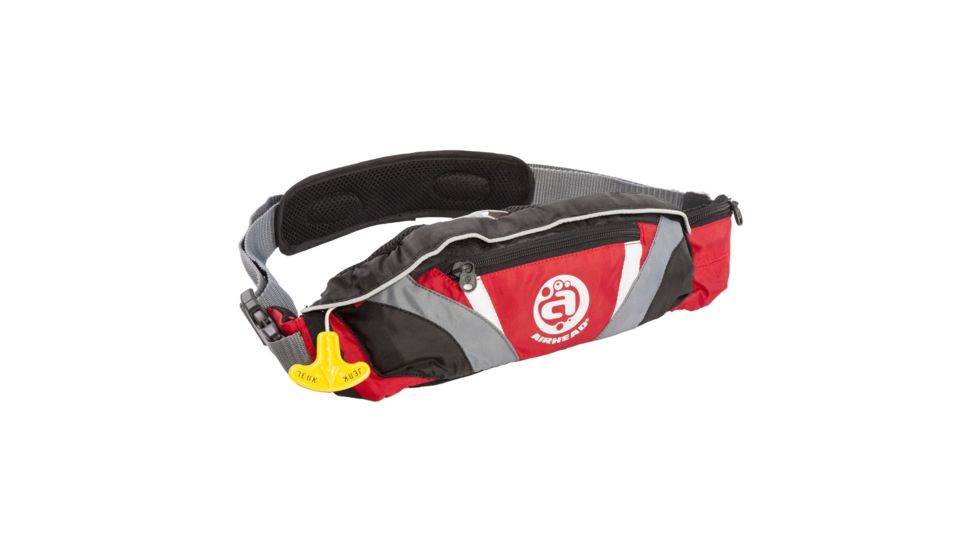 Airhead Inflatable Belt Pack PFD, 24G Sl Deluxe 3F, Red, 14104-RD