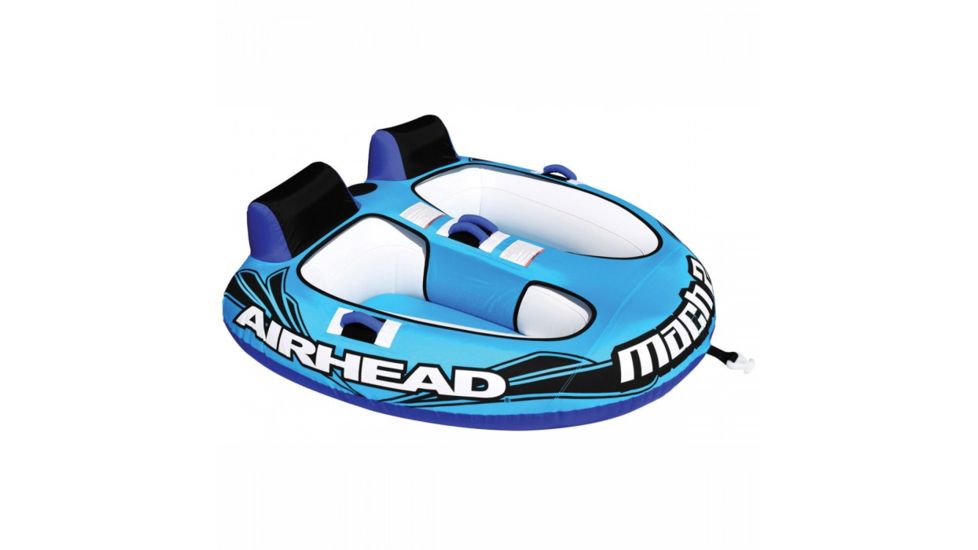 Airhead Mach 2 Inflatable Double Rider Towable Water Tube, AHM2-2