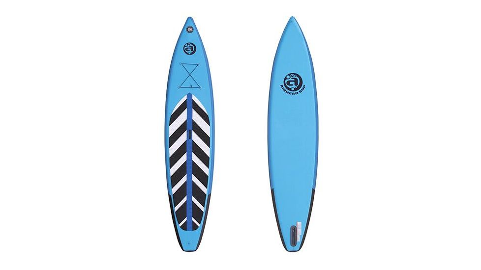 Airhead Pace 1230 Inflatable Stand Up Paddleboard, Blue/Black, 1 Year Mfg Warranty, PVC / Nylon, AIR-41909