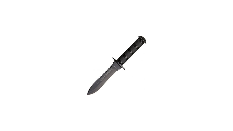 Aitor Aitor Jungle King II Fixed Blade Black Knurled Stainless Steel 5.375" Black, Black, Stainless Steel, adult, BHQ-38330