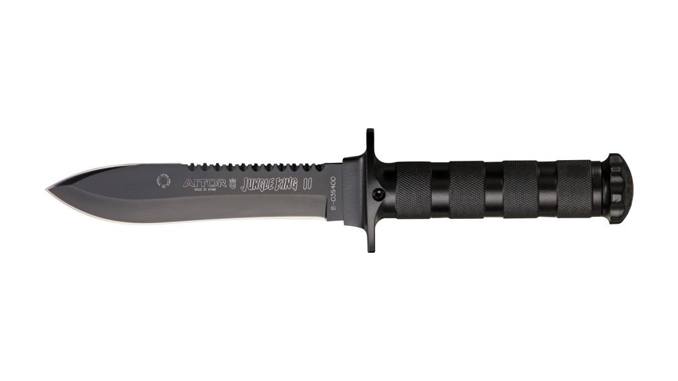 Aitor Jungle King II  Fixed Knife, Black Blade AI16013