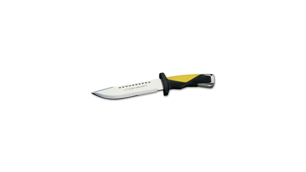Aitor Tiburon Master Fixed Blade Knife,6.7in Steel Blade,Black Rubber Handle 16057