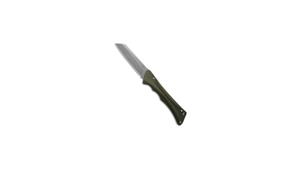 Akc AKC Smarty Automatic Knife Green Aluminum 3.3" Stonewash, Green, D2, adult, BHQ-183586