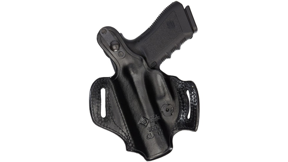 Aker Leather Model 168 Flatside Xr12 Holsters, SIG Sauer P365, Right, Plain, Black, H168BPR-SS365