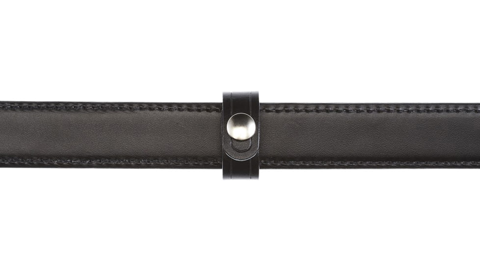 Aker Leather 3/4-Inch Detective Belt Keeper, Small, Plain, Black, A531A-BP