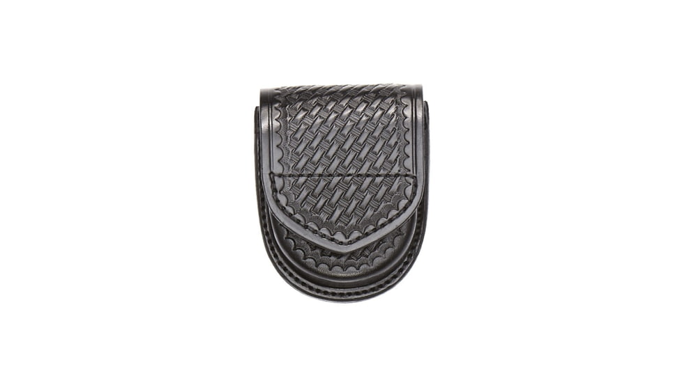 Aker Leather Aker - 500 Compact Round Single Handcuff Case - A500-BW-H