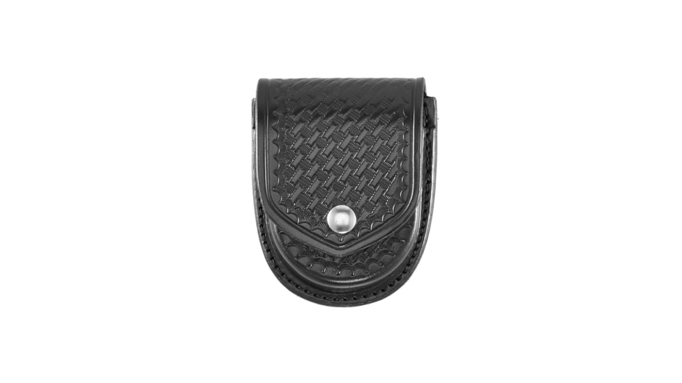 Aker Leather Aker - 500 Compact Round Single Handcuff Case - A500-BW