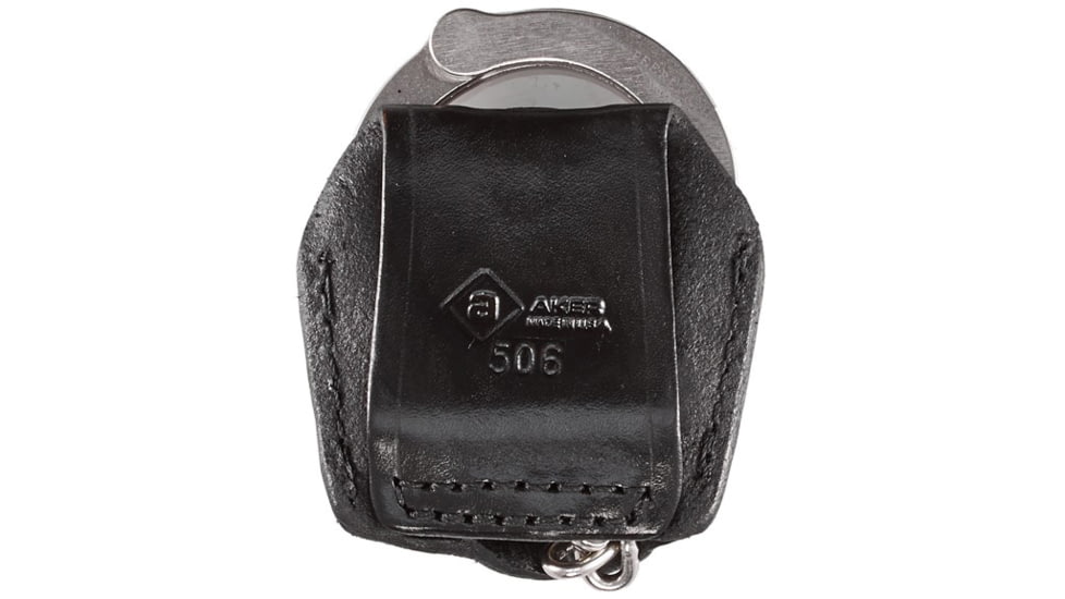 Aker Leather Aker - 506 Slim Open Standard Chain Link Handcuff Case - A506-BP