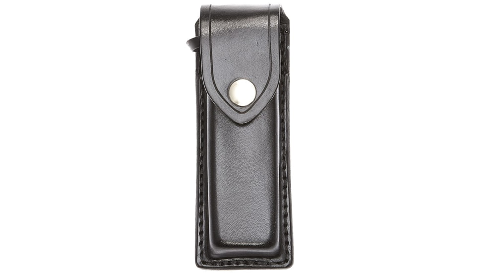 Aker Leather Model 511 Single Magazine Pouch, Medium, Single Stack, Colt, .45 Caliber, Black Snap, Plain, Black, A511-BP-1-BK