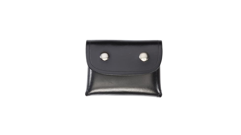 Aker Leather Model 586 Surgical Glove Pouch, Hidden Snap, Small, Plain, Black, A586-BP-HS