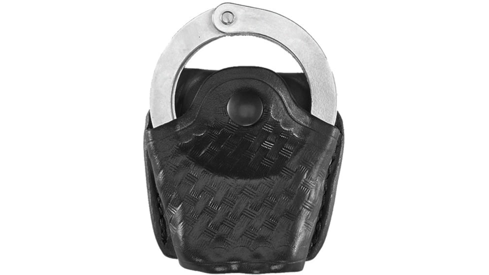 Aker Leather Aker - 606 Slim Open Hinged Handcuff Case - A606-BW