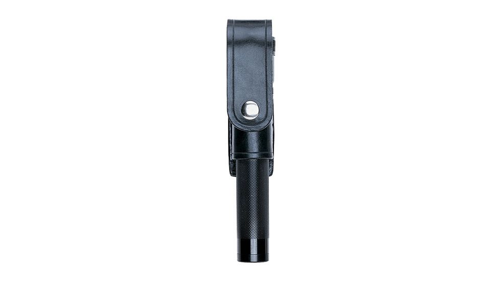 Aker Leather Aker - Open Bottom Flashlight Holder With Flap - A555LED-BP
