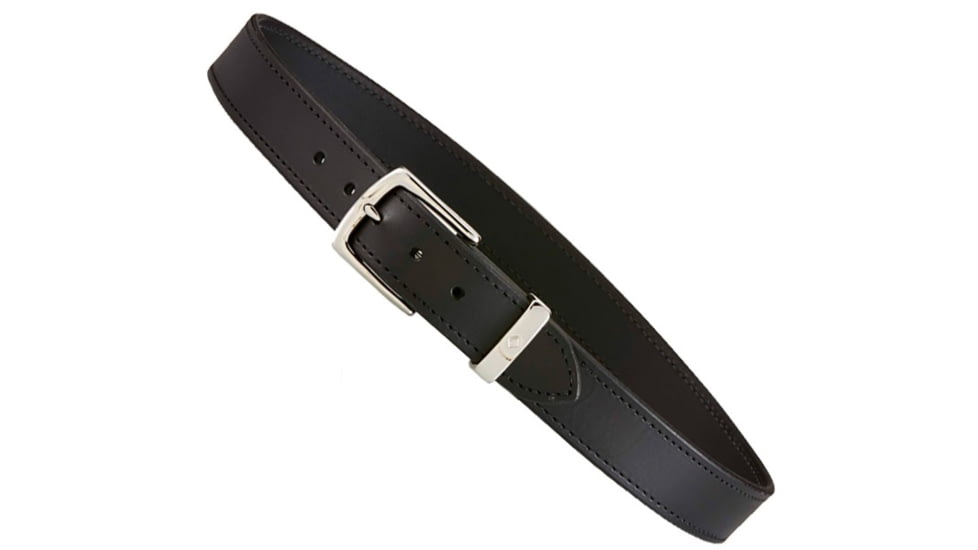 Aker Leather Dress Belt, 1-1/2, 30 in, Plain, Black, B12-BP-30