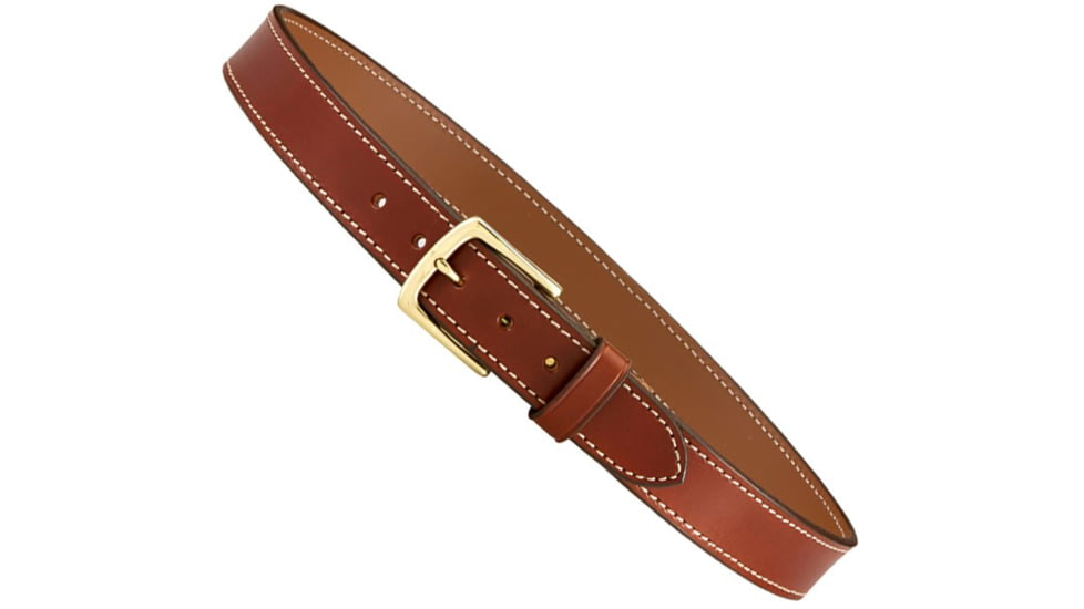 Aker Leather Dress Belt, 1-1/2, 48 in, Plain, Tan, B12-TP-48