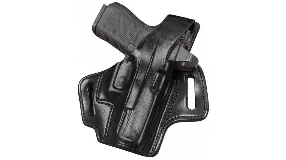 Aker Leather Hugger XL OWB Holster, Beretta 92F, Left, Plain, Black, H178BPL-BE92F