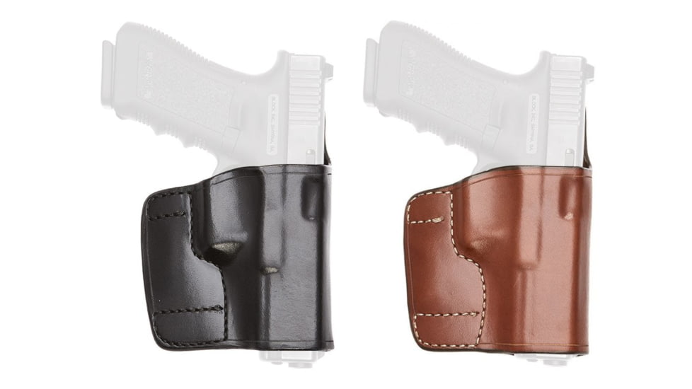 Aker Leather Lightning Slide Belt Holster, Black, Tan