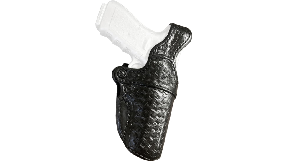 Aker Leather Model 119 Blue Line High Ride Loop Duty Holster, HK P2000, Right, Basketweave, Black, H119BWR-HKP2K