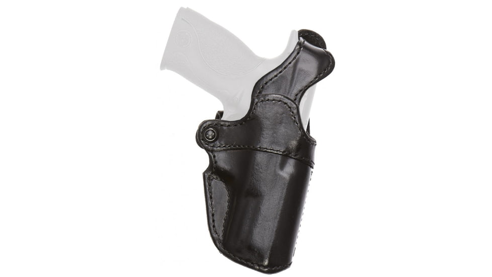 Aker Leather Model 119 Blue Line High Ride Loop Duty Holster, SIG Sauer P320C, Left, Plain, Black, H119BPL-SS320C