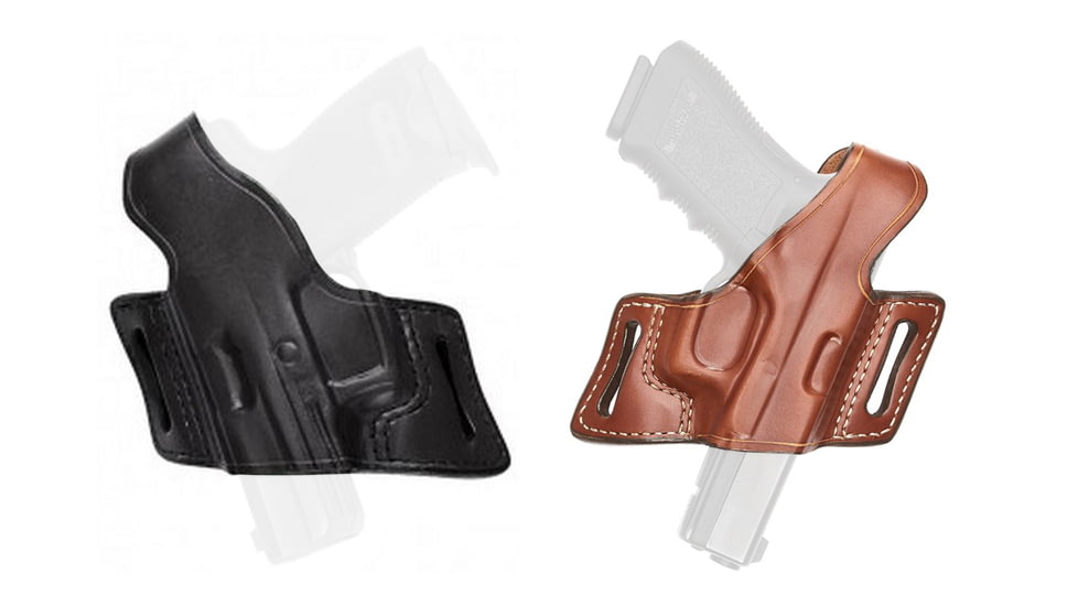 Aker Leather Model 132 White Lightning Holsters, Black, Tan