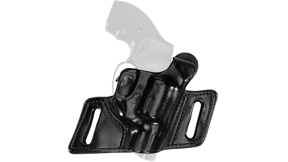 Aker Leather Model 133 White Lightning Revolver Holster, J-Frame, Right, Plain, Black, H133BPR-SMALL